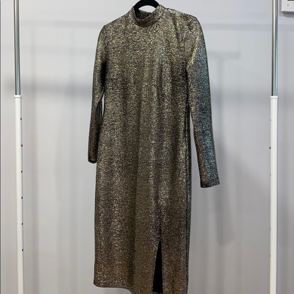 Top shop Gold dress